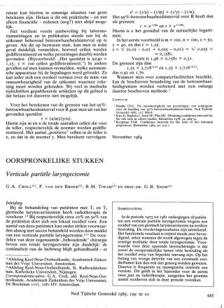 Eerste pagina van het artikel zoals het is gepubliceerd in het tijdschrift