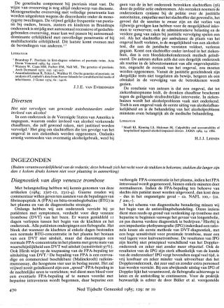 Eerste pagina van het artikel zoals het is gepubliceerd in het tijdschrift