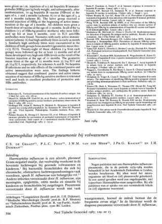 Eerste pagina van het artikel zoals het is gepubliceerd in het tijdschrift