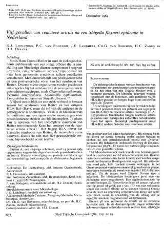 Eerste pagina van het artikel zoals het is gepubliceerd in het tijdschrift