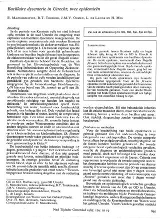 Eerste pagina van het artikel zoals het is gepubliceerd in het tijdschrift