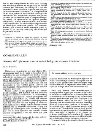 Eerste pagina van het artikel zoals het is gepubliceerd in het tijdschrift