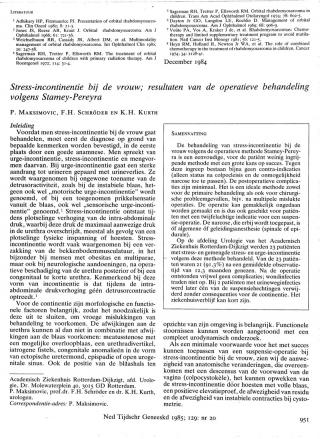 Eerste pagina van het artikel zoals het is gepubliceerd in het tijdschrift