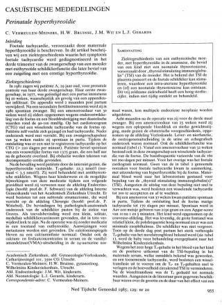 Eerste pagina van het artikel zoals het is gepubliceerd in het tijdschrift