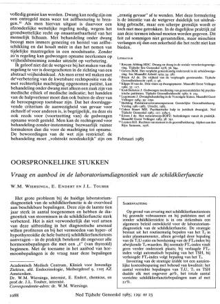 Eerste pagina van het artikel zoals het is gepubliceerd in het tijdschrift