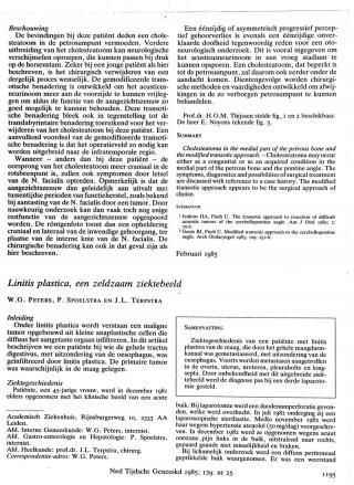 Eerste pagina van het artikel zoals het is gepubliceerd in het tijdschrift