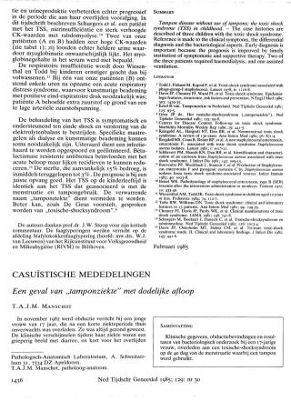 Eerste pagina van het artikel zoals het is gepubliceerd in het tijdschrift