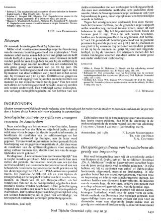 Eerste pagina van het artikel zoals het is gepubliceerd in het tijdschrift