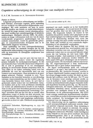 Eerste pagina van het artikel zoals het is gepubliceerd in het tijdschrift