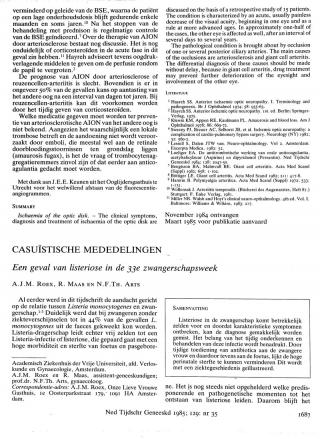 Eerste pagina van het artikel zoals het is gepubliceerd in het tijdschrift