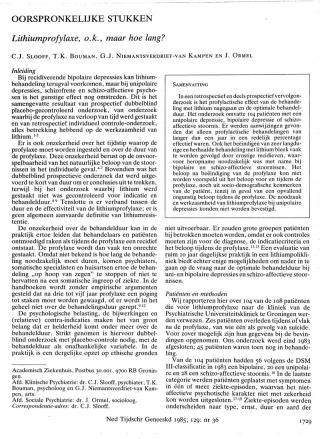 Eerste pagina van het artikel zoals het is gepubliceerd in het tijdschrift