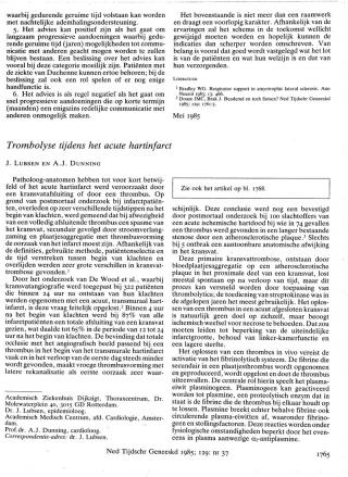 Eerste pagina van het artikel zoals het is gepubliceerd in het tijdschrift