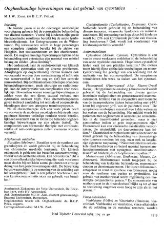 Eerste pagina van het artikel zoals het is gepubliceerd in het tijdschrift