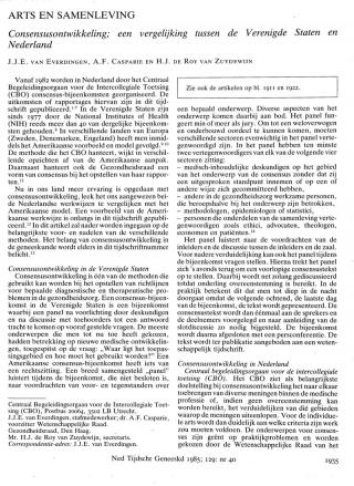 Eerste pagina van het artikel zoals het is gepubliceerd in het tijdschrift