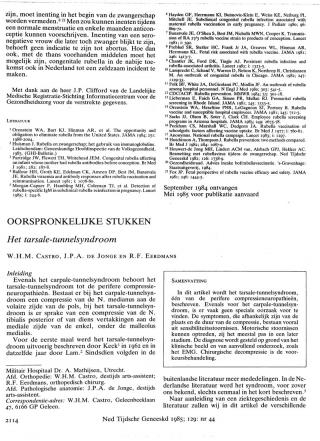 Eerste pagina van het artikel zoals het is gepubliceerd in het tijdschrift