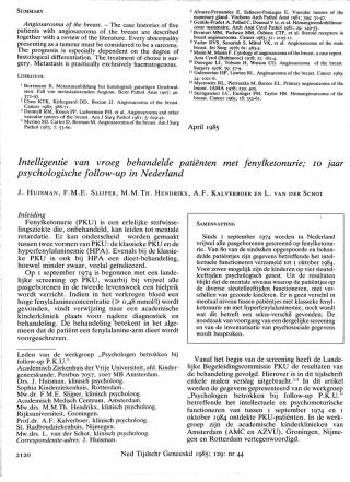 Eerste pagina van het artikel zoals het is gepubliceerd in het tijdschrift