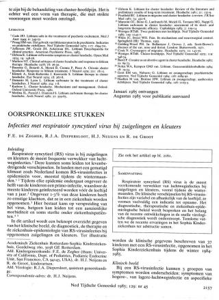 Eerste pagina van het artikel zoals het is gepubliceerd in het tijdschrift