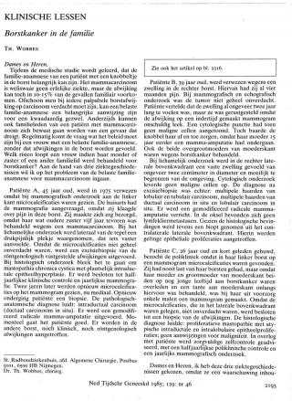 Eerste pagina van het artikel zoals het is gepubliceerd in het tijdschrift